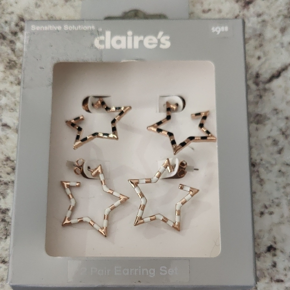 Claire's Star Earring Set